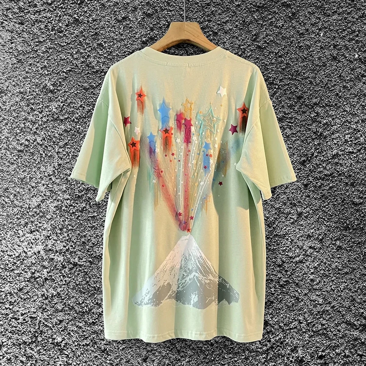 Women Trendy Graphics Tshirts Casual Short-Sleeved Top Blouse Beach Palm Tree Loose Tees Tops