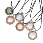 Diamond Alloy Diamond Inlaid Natural Stone Jewelry Necklace
