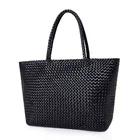 Bag Custom Ladies Handbag Classic Leather Woven Small Shopper Vintage Woven Small Tote With Top Zip Bag