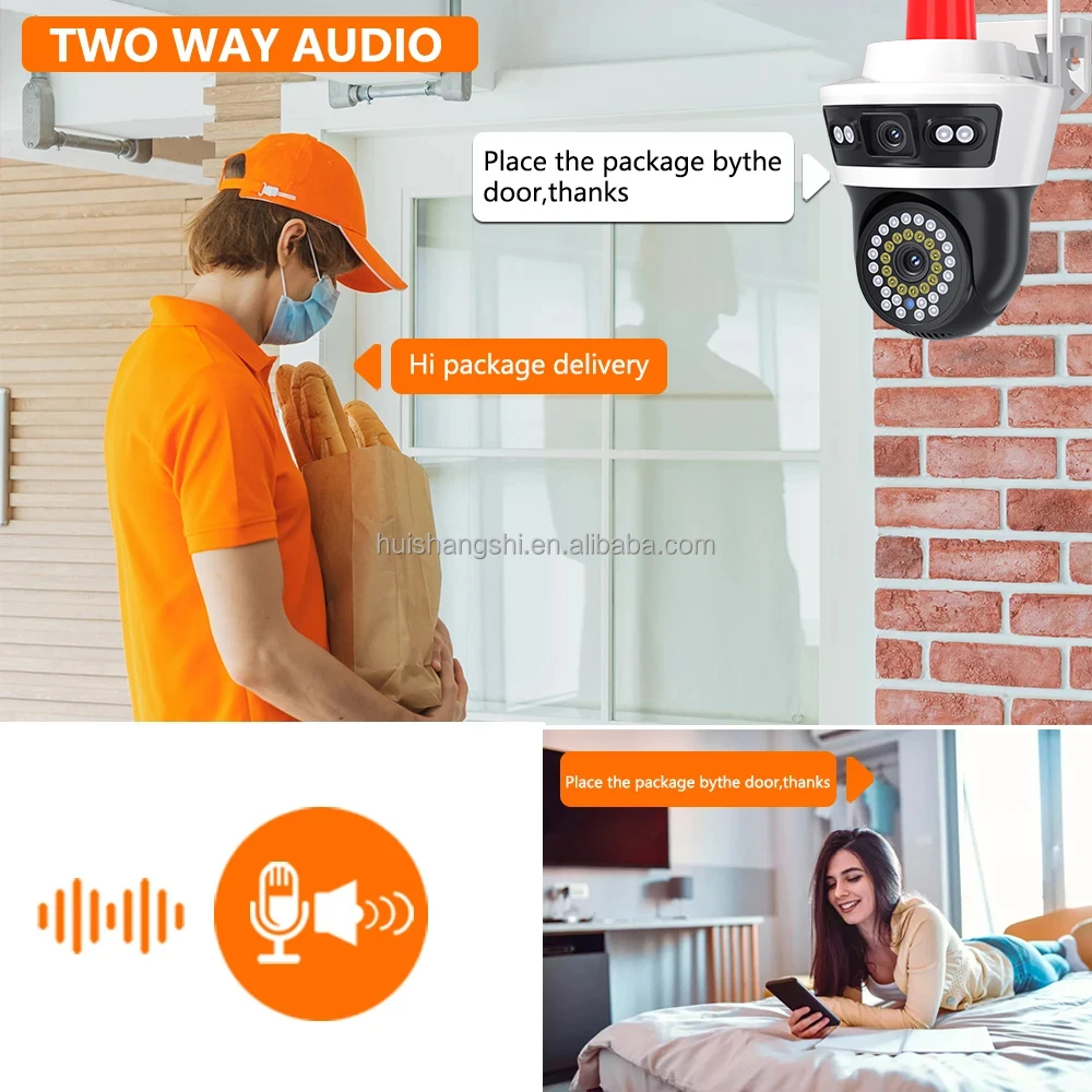 YOOSEE 8MP PTZ WIFI IP Camera Audio CCTV Surveillance Smart Home Outdoor Color Night vision Waterproof