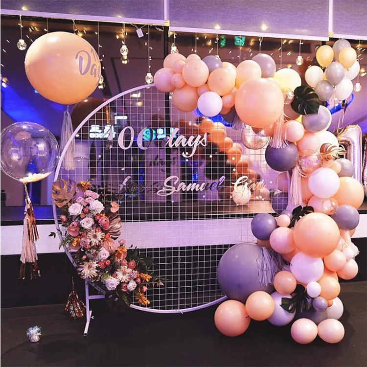 Backdrop Stand Arch Frame Wedding Decorations Metal Round Party Stage Ornaments 