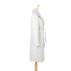 Coat Ladies' Super Warm Double Breasted Wool Coat With Rib Detachable Collar