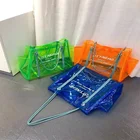 Women Fashion 2021 PVC Transparent Clear Jelly Purses And Handbags Ladies For Women Bucket Tote Bag