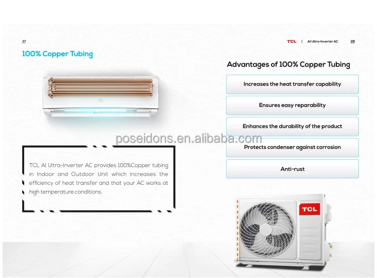 Split Air Conditioner, TCL, 9000-24000Btu, Inverter - detail 14