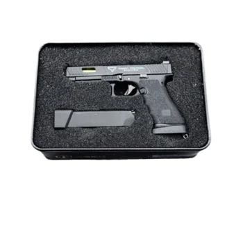 2024 NEW blnieece Ready Ship Alloy Empire 7.5 cm TTIG34 1:3 Mini Toy Gun Keychains Detachable Gun Model With Bullet