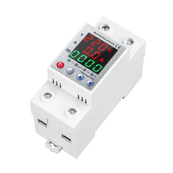 RMshebei 2P 63A Smart Digital Tube Circuit Breaker Ordinary Three Display Tuya 220V Rated Leakage Protection Switch Protection