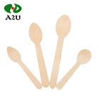 Disposable Wooden Disposable Spoons Biodegradable Disposable Small Mini Japanese Wooden Spoon