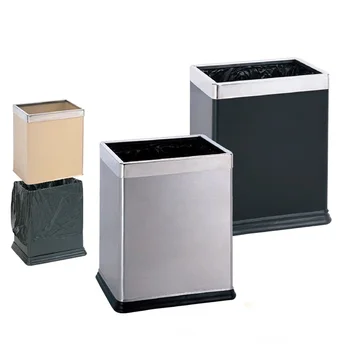 Wholesale Hotel Room Rectangular Waste Basket Slim Trash Can For Bathroom