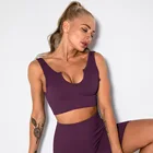 Active 2021 Ribbed Seamless 2 Piece Custom Logo Women Gym Active Fitness Shorts Bra Wear Yoga Set