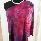 Polyester Recycled Fabric Jersey Spandex Fabric Polyester Spandex Purple Garment Recycled Jersey Tie Dye Fabric