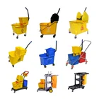 Bucket Floor Cleaning Squeeze Yellow Mop Bucket Cleaning Mop Bucket With Wringer