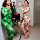 Pajama New Design Women Pajama 2021 Customize Comfortable Logo Long Sleeve Cut Print Adult Onesie Pajama