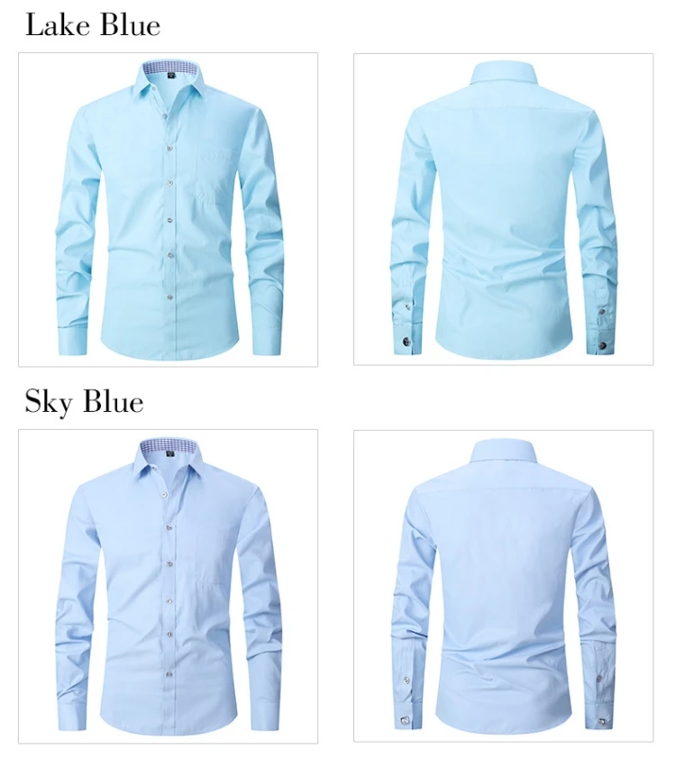 High Quality Business Work Shirt Long Sleeve Formal Shirts for Men