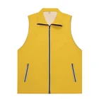 Men Vest Factory Direct Sale Men Women Unisex Utility Advertising Workwear Vest With Pocket Custom Logo Printing