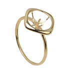 Real 18k Gold Goldgold Real 18K Gold Jewelry Women Rings Blank