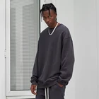 Clothing 2021 High Quality Logo Custom Round Neck Mens Clothing Pullover Cotton Sweatshirt For Spring