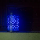 The Chinese Hollowed-out Style Cylinder Led Rechargeable Table Light For Home Decoration