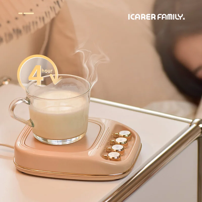 ICARER FAMILY Cute Electric Coaster Warmer Smart Coffee Cup Warmer Heater