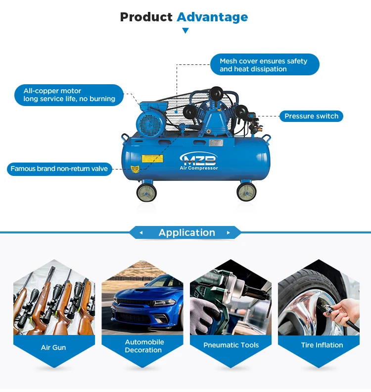 Belt Drive Air Compressor, 88l, 4hp - detail 6