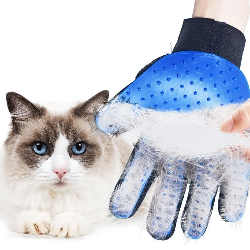 cat washing gloves