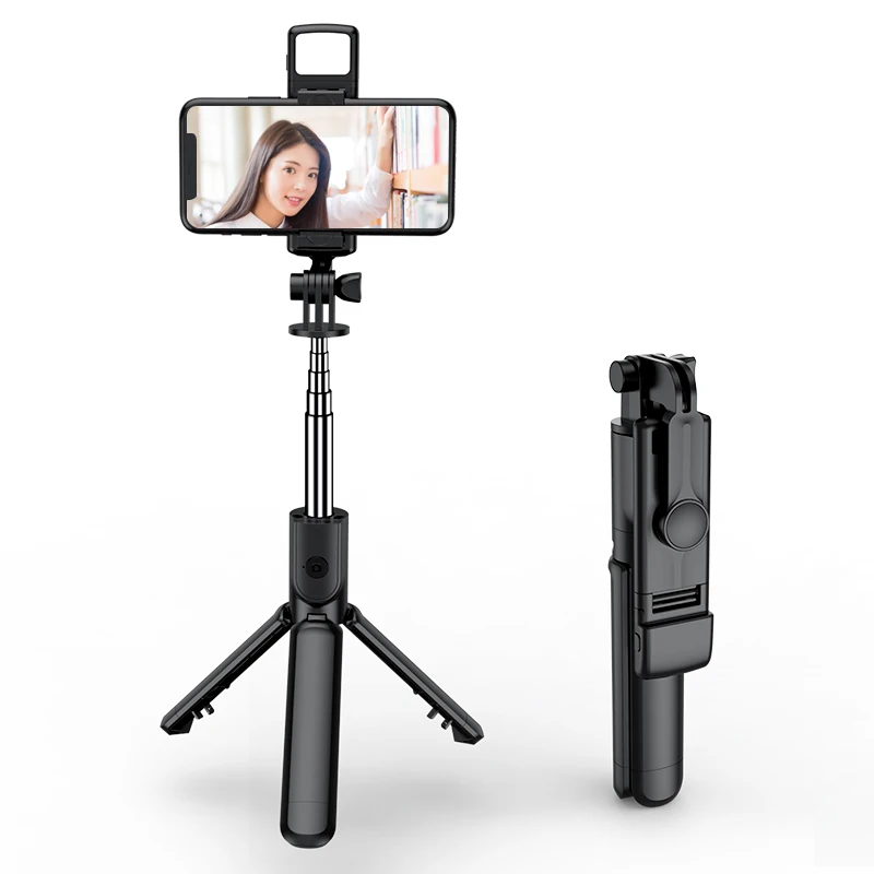Trípode Inalámbrico Para Palo De Selfi,Palo De Selfi Con Bastón Y Soporte  De Luz Para Teléfono Móvil - Buy 6 En 1 Palo De Selfie Inalámbrica,Portátil  De Luz De Anillo De Palo