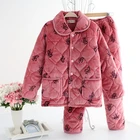 Winter Pajamas Pajamas Wholesale Custom High Quality Winter Warm Fuzzy Sleepwear Pajamas