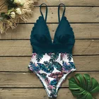 Beachwear Piece Beachwear Julysand Wholesale High Quality 1 Piece Swimsuit Deep V Neck Printed Beachwear