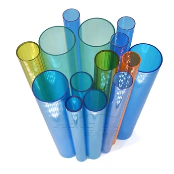Source manufacturers customized ABS high transparent color plastic extrusion round pipe