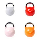 Competition Winter Olympic Eco Friendly Gym Equipments E-Coating Unfilled Competition Steel Kettle Bell Weight