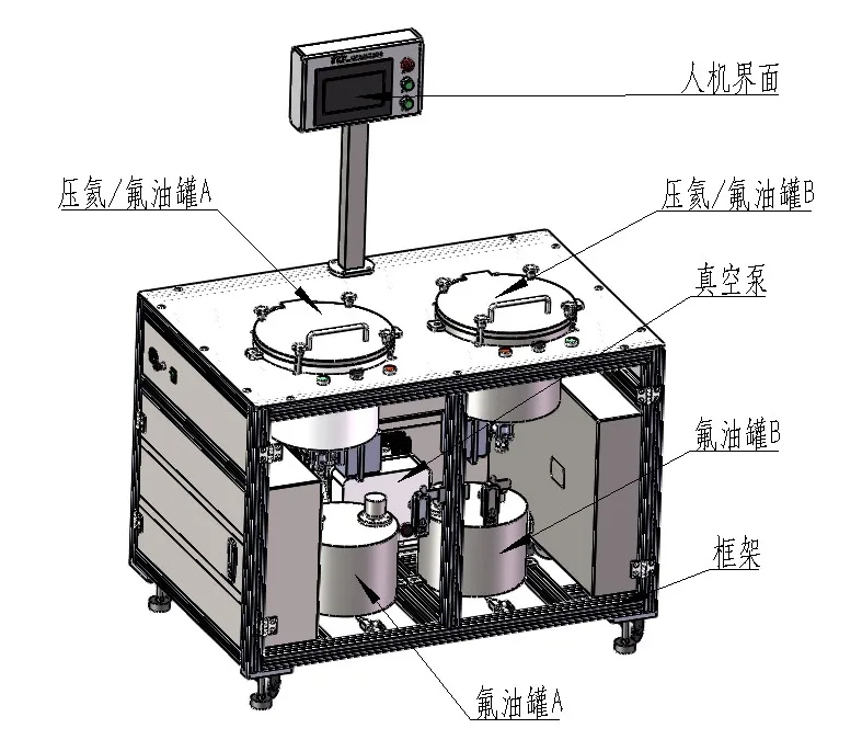 product semiconductor integrated circuits electronic products leak detector helium fluorine oil equipment he  fluorine charge platform-57