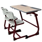 School Seats And Chair School Desk And Chair School Furniture 2 Seats Desk And Chair Comfortable University DT-601