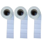 Tear Security Label PET White Logo Sticker Security Tear Void Labels 50x20 PET Water Bottle Label