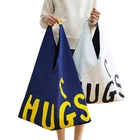Tote Tote Bag Design Custom Ins Fashion Oversized Eco Friendly Canvas Bag Tote For Ladies