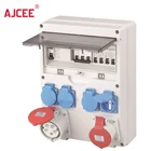 Power Socket Industrial Socket AJCEE Customize Portable Combination ABS Plastic Industrial Power Multiple Socket Box