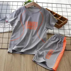 Baby Short Sleeve Shorts 2pcs Kids Quick-drying Jersey Set Summer Children's Sport Clothes Suit