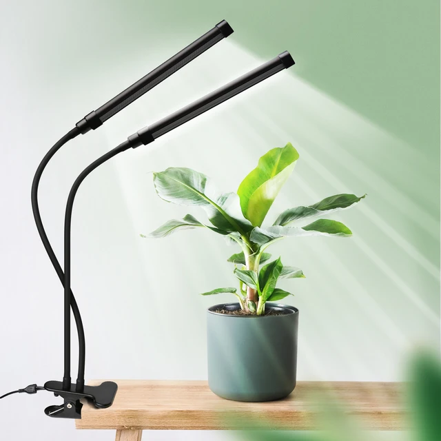 AiSkoven Plant Light, Led Grow Lights for Indoor Plants Full Spectrum,15 Brightness Levels,24 Hours Timer,Metal lamp body