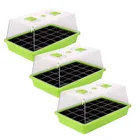24 Cells Mini Greenhouse Cultivation Tray Garden Nursery Seedling Grow Box Planting Starter Trays