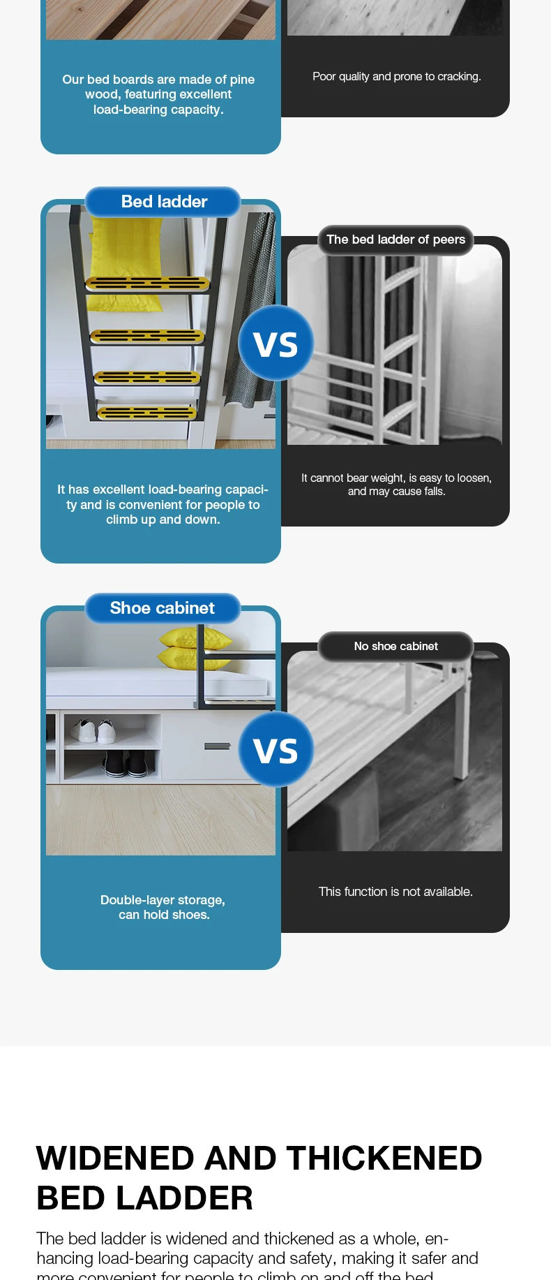 product factory free 3d design service single double metal dormitory beds adults students durable modern bunk beds for apartment school-4