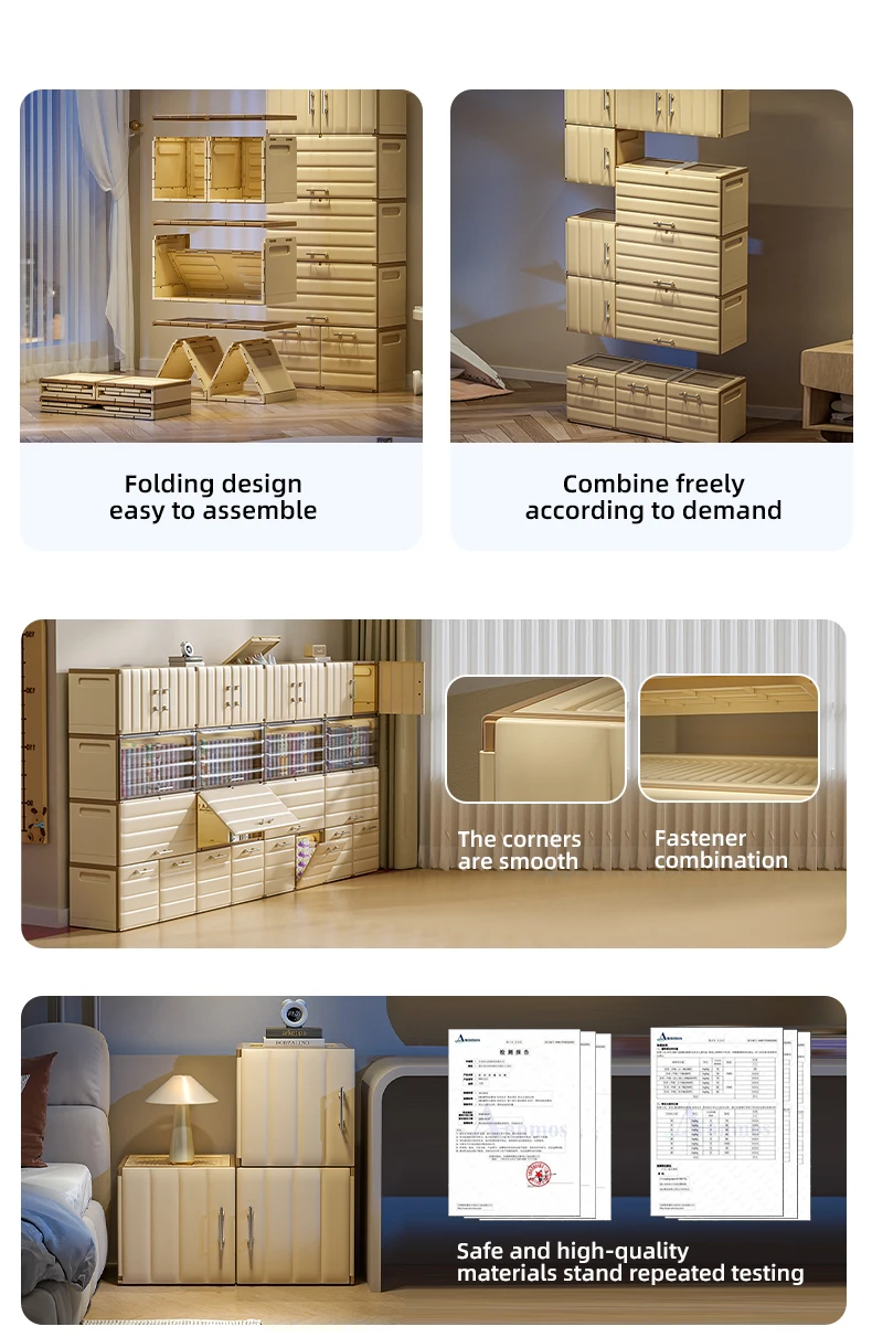 Wannuo Multipurpose Household Plastic Storage Box Foldable Household Storage Box Stackable Storage Box Set supplier
