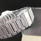 Watch 2021 Fashion 18K Gold Plated Bling Quartz Square Men Watch Full Of Diamond Hip Hop Quartz Watch