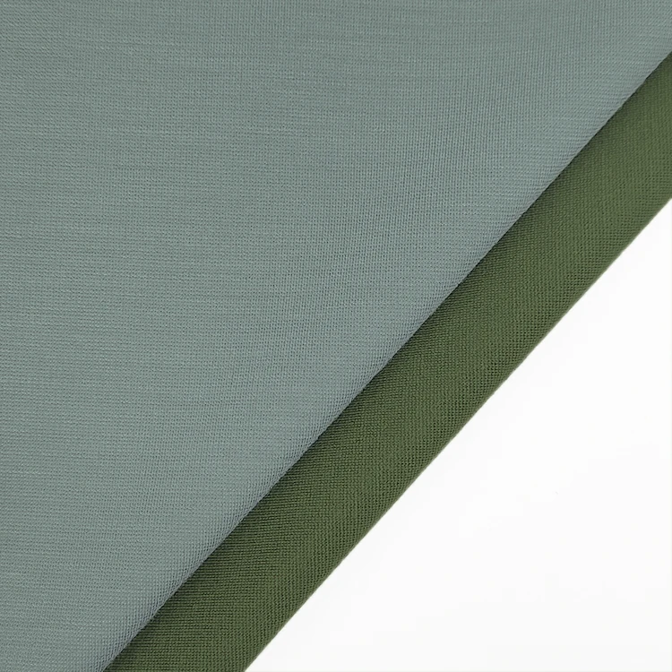Plain Dyed Stretch Knit Fabric 63 Rayon 33 Nylon 5 Spandex Material 40S Tencil Roma Fabric for T-shirt factory