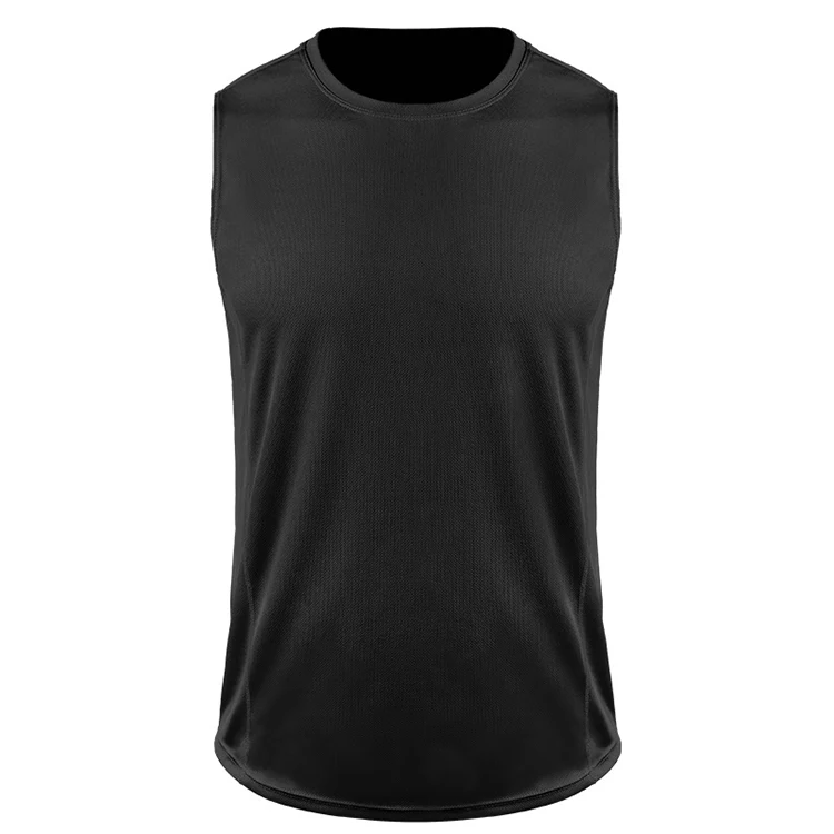 Summer Men's Gym Sports Sleeveless Running Badminton Basketball Fitness Suit Sports Quick Dry Breathable T-shirt Vest Clothes