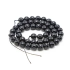 Obsidian Beads Black Obsidian Beads Gemstone Black Obsidian Round Beads For DIY Jewelry Making