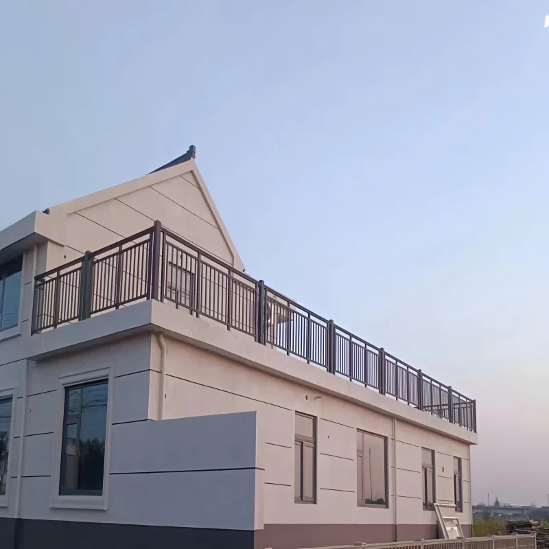 Handrails Indoor Stairs and Simple Wrought Iron Stair Railing Design with Decorative Grill for European Style Homes manufacture