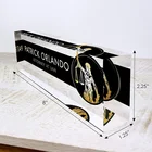 Factory Price Amazon Hot Sell Black Clear Acrylic Block Display Print Engraved Logo Name Cube Solid Acrylic Block