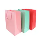 Red Bag Bags Logo Red Embossing Bag Handmade Custom Shopping Paper Bags