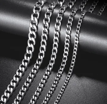Mens Womens NK chain Titanium Steel Necklace Korean Chain Stainless Steel Chain 3MM