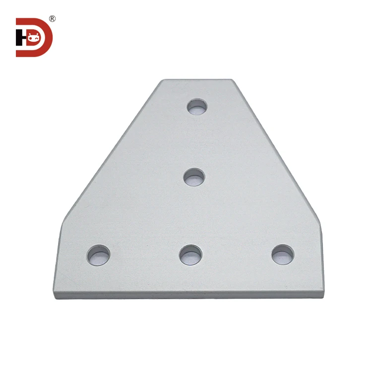 Aluminum 5-hole/7-hole 20/30/40 Connection Plate T-shaped L-shaped Reinforcement Plate Right Angle Connection Fixing Piece supplier