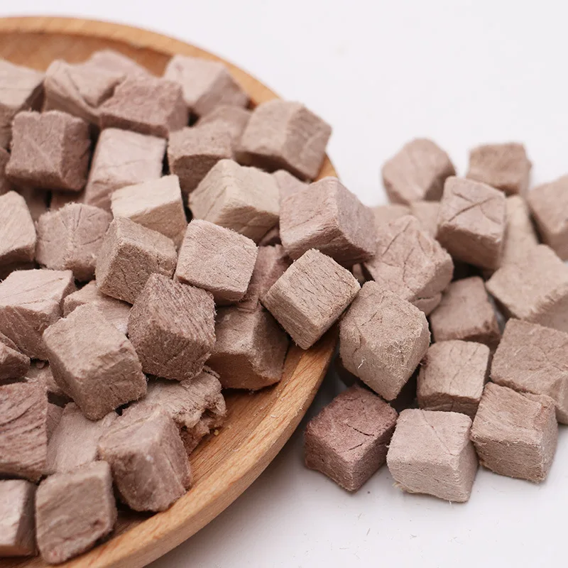 Eco-friendly Premium Freeze-Dried Duck Meat Cube Treats for Cats-High-protein Grain-Free supplier