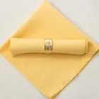 Linen Wedding Decoration Embroidered Linen Printed Wedding Ring Table Napkin Decoration